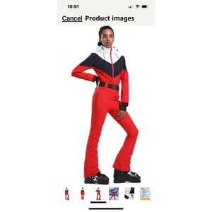 NEW Gsou Snow Ski Winter Snowboard Hooded Jumpsuit Waterproof Size XS